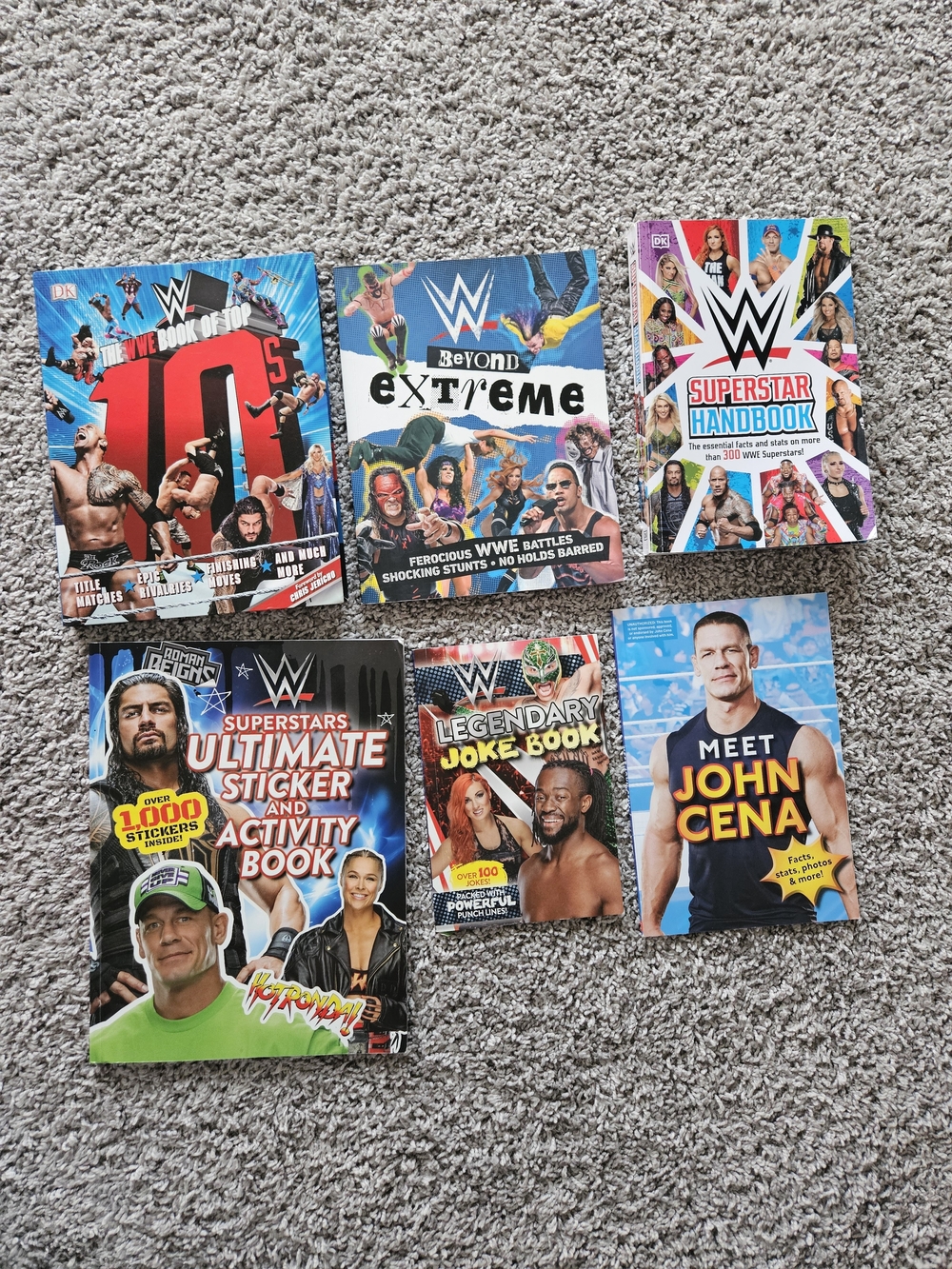 WWE Kids Book Bundle of 6